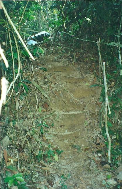 stairs to the kitchen, Lubuk Baung