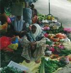 woman selling vegetables, Krau night market