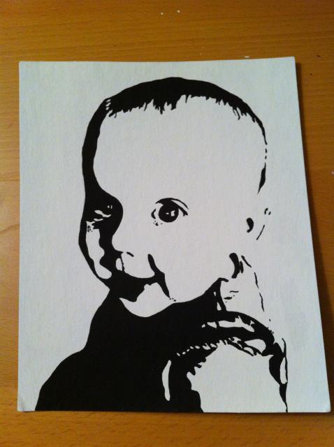 Margaret painting entire